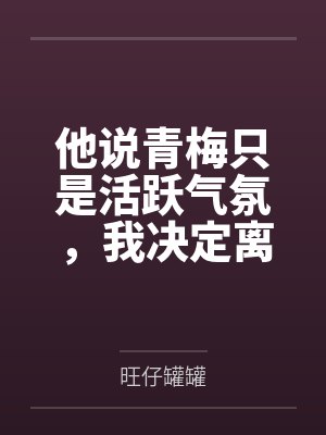 他说青梅只是活跃气氛，我决定离婚封面