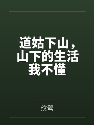 唐小冉青阳子道姑下山，山下的生活我不懂封面