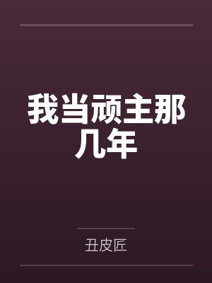 我当顽主那几年封面