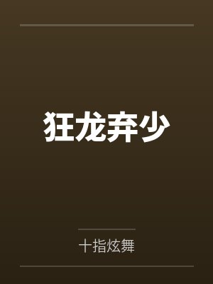 狂龙弃少封面
