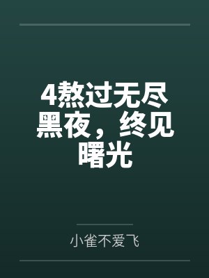 4熬过无尽黑夜，终见曙光封面